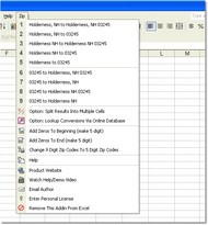 Excel Zip Codes Convert, Lookup & Format Software screenshot